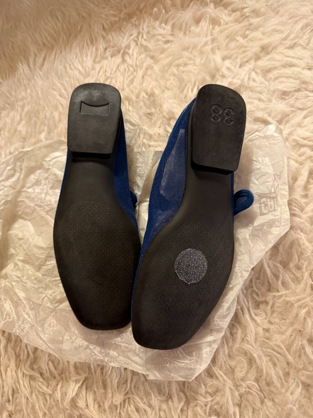 Camper - Casi Casi Myra Blue Textile Ballerinas - Size 38 - Picture 7 of 13